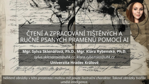 Čtení a zpracování tištěných a ručně psaných pramenů pomocí AI